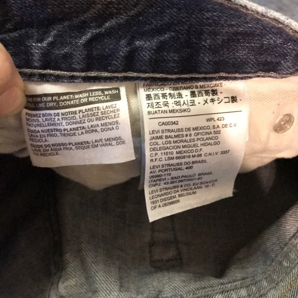 MENS LEVI LIGHT WASH JEANS. STYLE 514. W 31 L 32 - Picture 5 of 6